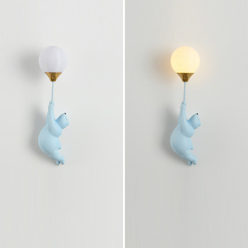 BrightBear Kinder Wandleuchte | Skandinavisches Design | Harz & PVC | 1 Licht | Perfekt fürs Kinderzimmer