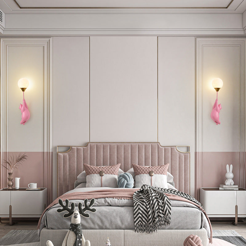 BrightBear Kinder Wandleuchte | Skandinavisches Design | Harz & PVC | 1 Licht | Perfekt fürs Kinderzimmer