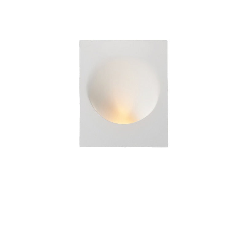 Plastrova Wandlampe | Minimalistisches Design | Eingebaute Gipsleuchte | Runde Wandleuchte