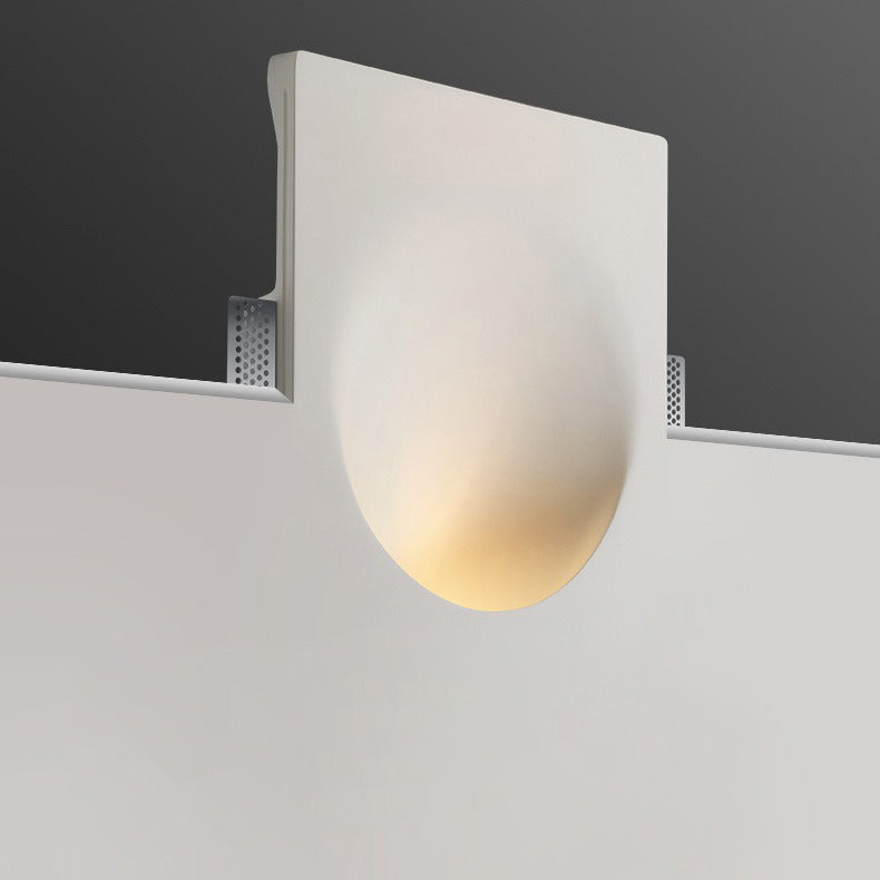 Plastrova Wandlampe | Minimalistisches Design | Eingebaute Gipsleuchte | Runde Wandleuchte