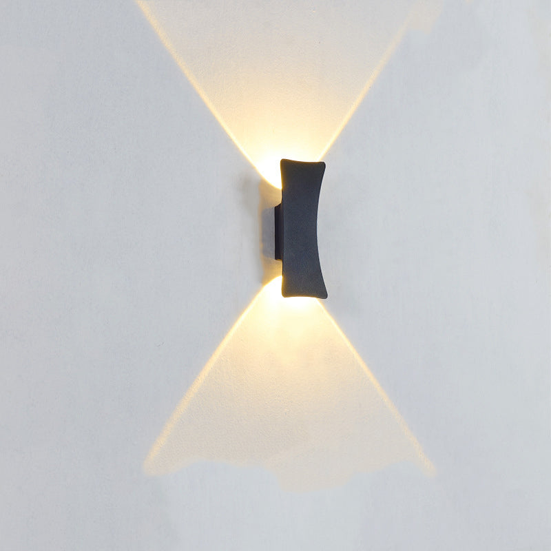 ArcBright LED Wandleuchte | Aluminium | Up & Down Beleuchtung | Wasserdicht | Modernes Design für Außenbereiche