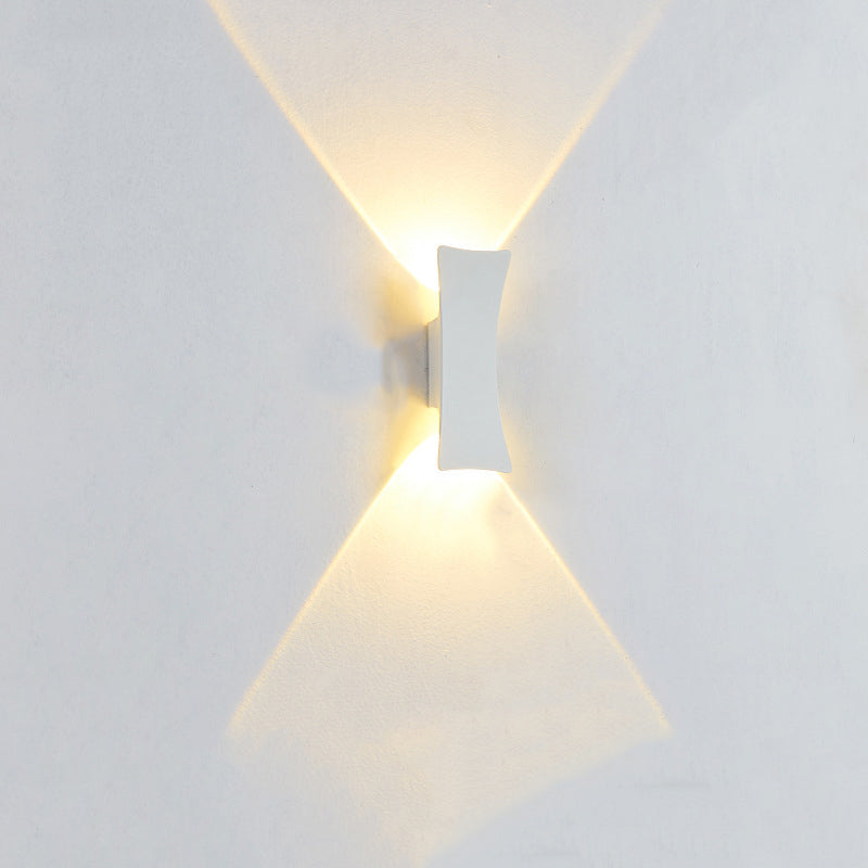 ArcBright LED Wandleuchte | Aluminium | Up & Down Beleuchtung | Wasserdicht | Modernes Design für Außenbereiche