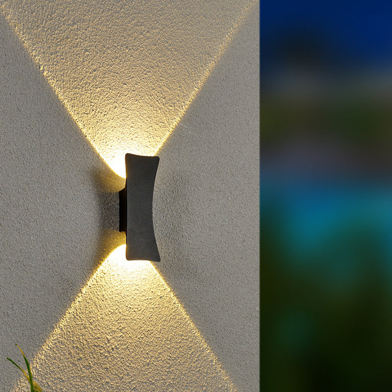 ArcBright LED Wandleuchte | Aluminium | Up & Down Beleuchtung | Wasserdicht | Modernes Design für Außenbereiche