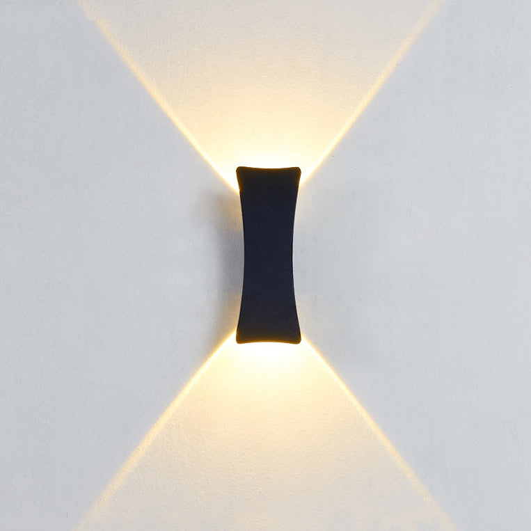 ArcBright LED Wandleuchte | Aluminium | Up & Down Beleuchtung | Wasserdicht | Modernes Design für Außenbereiche