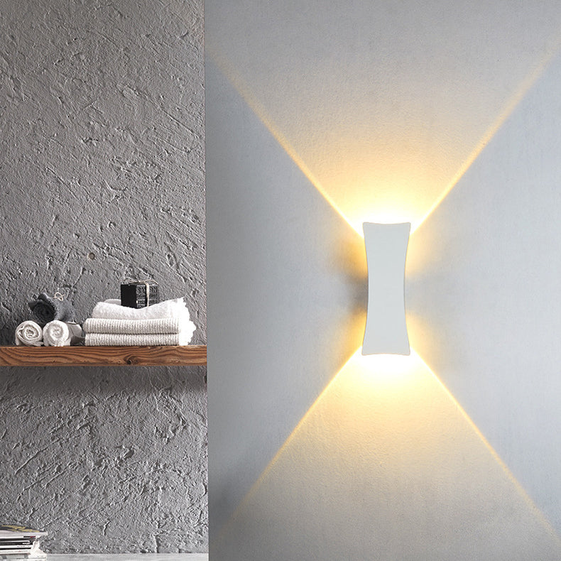 ArcBright LED Wandleuchte | Aluminium | Up & Down Beleuchtung | Wasserdicht | Modernes Design für Außenbereiche