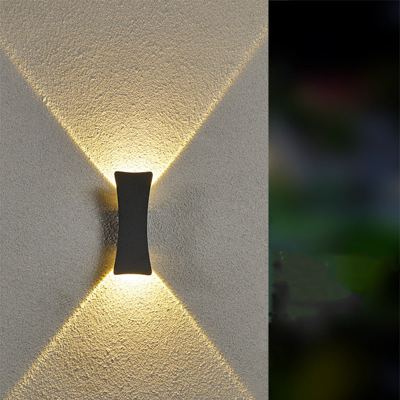 ArcBright LED Wandleuchte | Aluminium | Up & Down Beleuchtung | Wasserdicht | Modernes Design für Außenbereiche