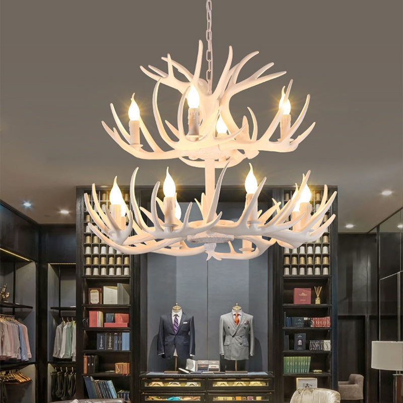 LuxeHorn LED Kronleuchter | Geweihform Design | Elegantes Art Deco Licht für Esszimmer