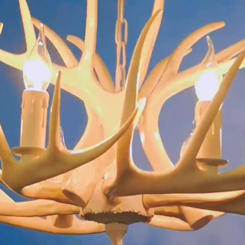 LuxeHorn LED Kronleuchter | Geweihform Design | Elegantes Art Deco Licht für Esszimmer