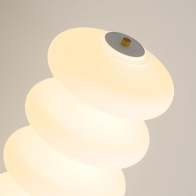 LunaFleur Skandi Design LED Stehleuchte | Dimmbar | Marmor-Optik | Wohnzimmer-Beleuchtung