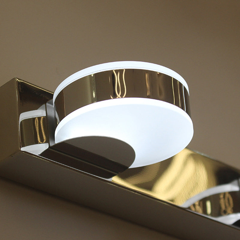 LumaLine LED Wandleuchte | Minimalistisches Rund-Design | Eisen & Acryl | 2-3 Lichter | Perfekt für Badezimmer