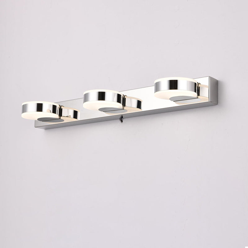 LumaLine LED Wandleuchte | Minimalistisches Rund-Design | Eisen & Acryl | 2-3 Lichter | Perfekt für Badezimmer