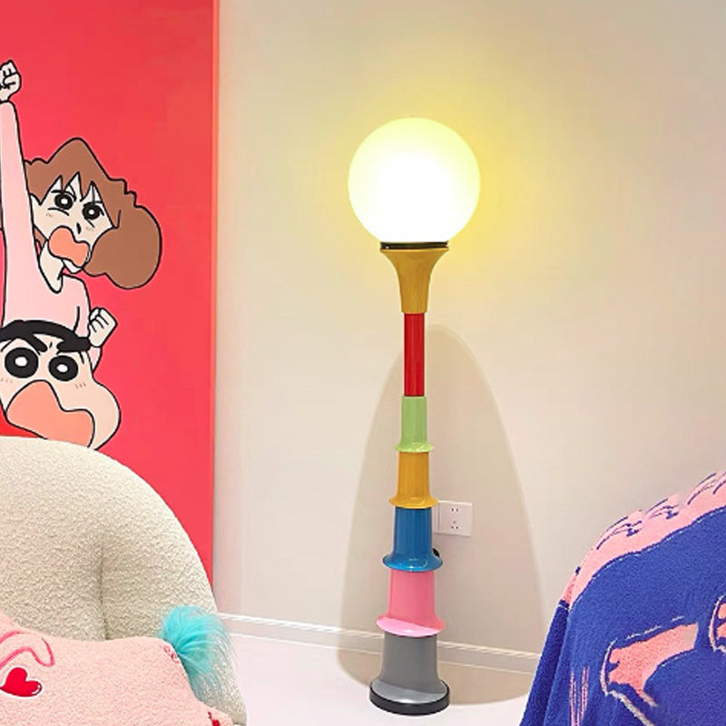 LolliLuxe Bunte LED Stehlampe | Lollipop-Form | Dimmbar | Moderne Wohnzimmerbeleuchtung