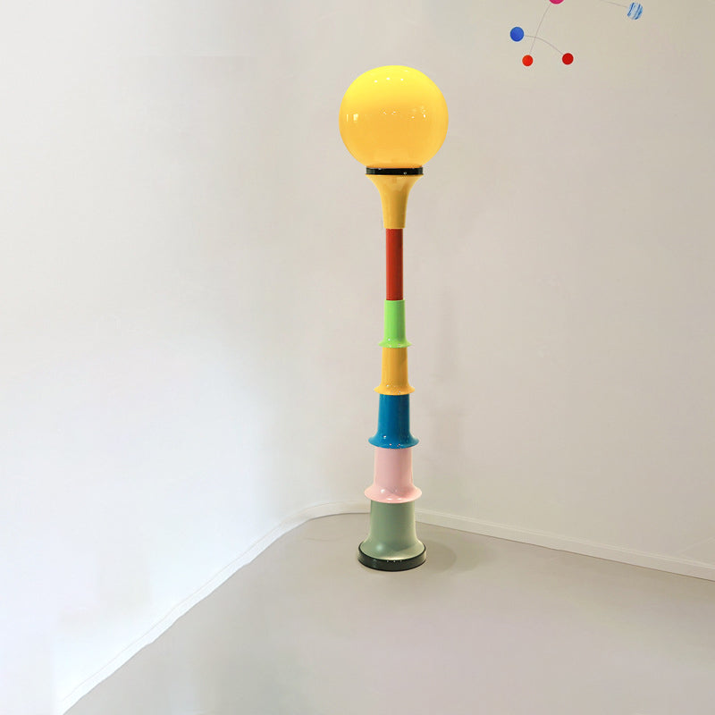 LolliLuxe Bunte LED Stehlampe | Lollipop-Form | Dimmbar | Moderne Wohnzimmerbeleuchtung