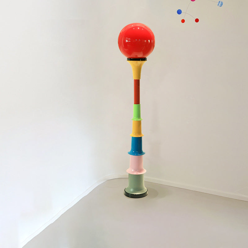 LolliLuxe Bunte LED Stehlampe | Lollipop-Form | Dimmbar | Moderne Wohnzimmerbeleuchtung