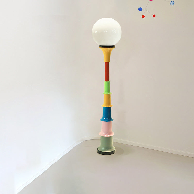 LolliLuxe Bunte LED Stehlampe | Lollipop-Form | Dimmbar | Moderne Wohnzimmerbeleuchtung