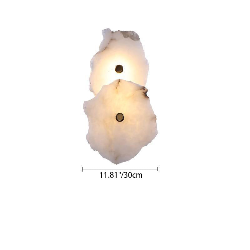 Marbelux LED Wandleuchte | Kreatives Design mit Marmor & Metall | Moderne Wandlampe für Wohnzimmer