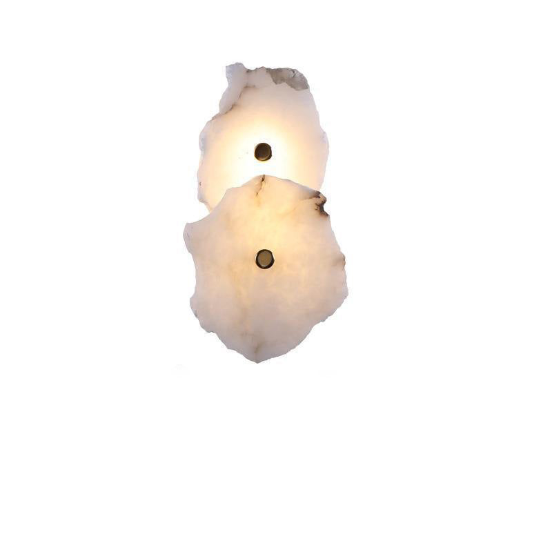 Marbelux LED Wandleuchte | Kreatives Design mit Marmor & Metall | Moderne Wandlampe für Wohnzimmer