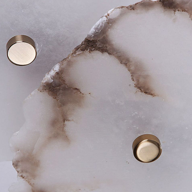 Marbelux LED Wandleuchte | Kreatives Design mit Marmor & Metall | Moderne Wandlampe für Wohnzimmer