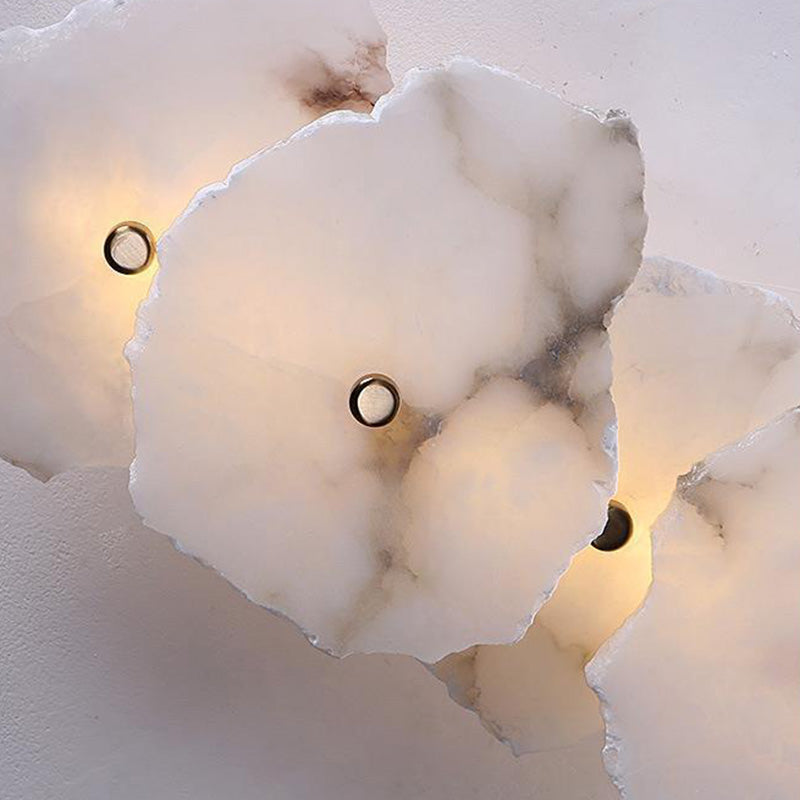 Marbelux LED Wandleuchte | Kreatives Design mit Marmor & Metall | Moderne Wandlampe für Wohnzimmer