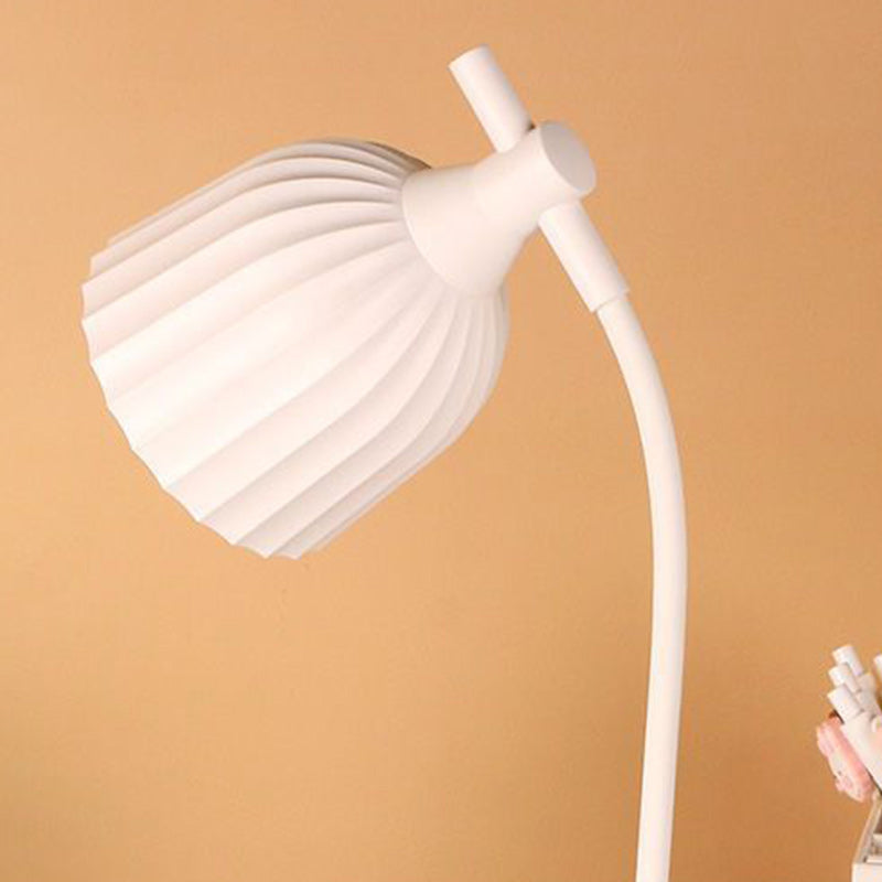 LuminaFold Runde LED Tischlampe | Minimalistisches Design | Faltbare ABS-Lampe | Stimmungslicht für Wohnzimmer