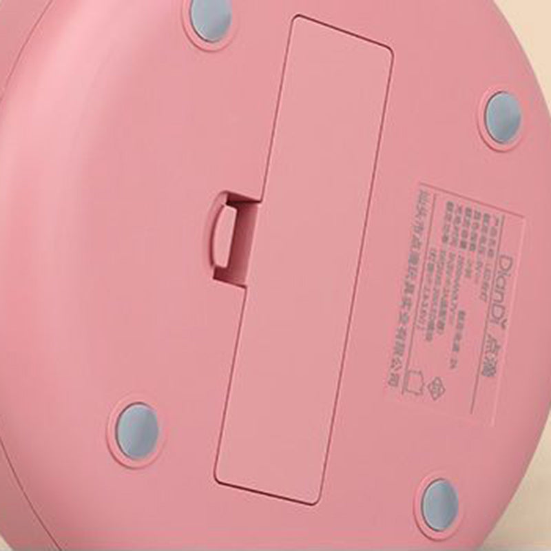 LuminaFold Runde LED Tischlampe | Minimalistisches Design | Faltbare ABS-Lampe | Stimmungslicht für Wohnzimmer