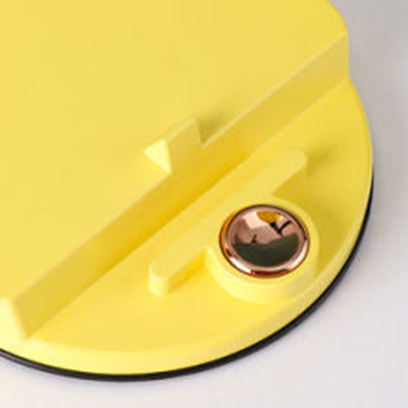 LuminaFold Runde LED Tischlampe | Minimalistisches Design | Faltbare ABS-Lampe | Stimmungslicht für Wohnzimmer