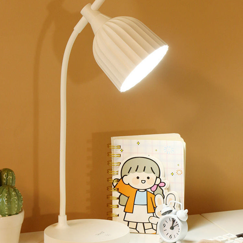 LuminaFold Runde LED Tischlampe | Minimalistisches Design | Faltbare ABS-Lampe | Stimmungslicht für Wohnzimmer