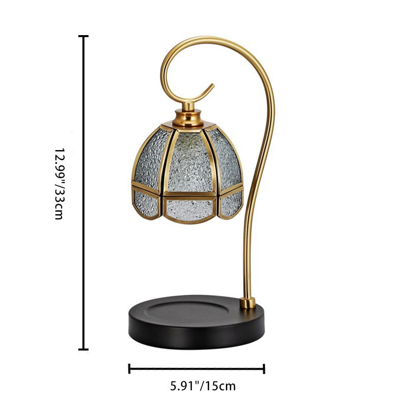 LuxLift Tischlampe | Rundes Glas & Messing | Schmelzwachs-Design | Heb- & Standard-Version | Perfekt für Wohnzimmer