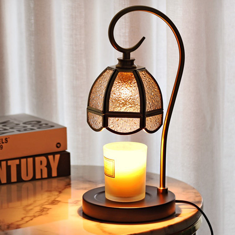 LuxLift Tischlampe | Rundes Glas & Messing | Schmelzwachs-Design | Heb- & Standard-Version | Perfekt für Wohnzimmer