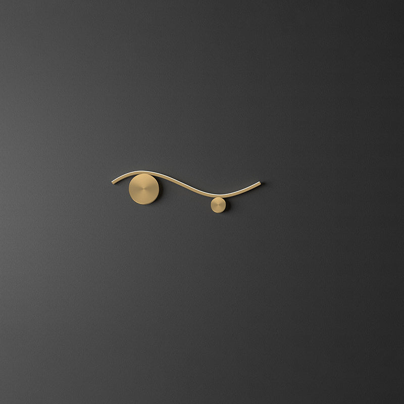 WaveLumi LED Wandleuchte | Modernes Design | Minimalistisch | Kupfer oder Schwarz | Warmweißes Licht