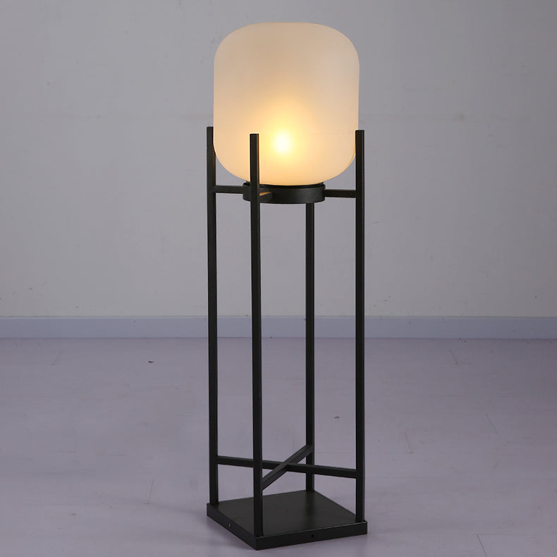 NovaSteel Outdoor Stehlampe | Edelstahl & Acryl | Wasserdicht | LED Beleuchtung | Modern für Terrassen