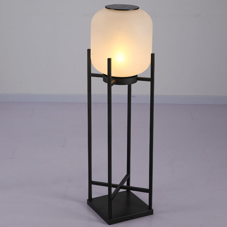 NovaSteel Outdoor Stehlampe | Edelstahl & Acryl | Wasserdicht | LED Beleuchtung | Modern für Terrassen