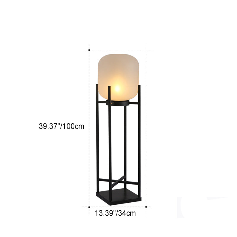NovaSteel Outdoor Stehlampe | Edelstahl & Acryl | Wasserdicht | LED Beleuchtung | Modern für Terrassen