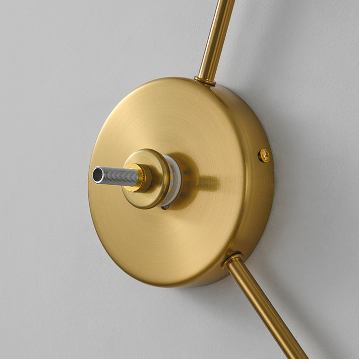 LotuShine Mid-Century Design LED Wandlampe | Eisen-Glas Wandleuchte | Lotusblatt Optik | Wohnzimmer-Beleuchtung