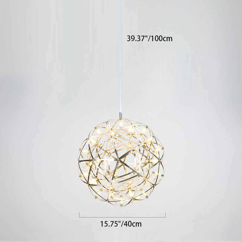 StarGlim Nordic Design LED Hängeleuchte | Dandelion Edelstahl Pendelleuchte | Esszimmer-Licht