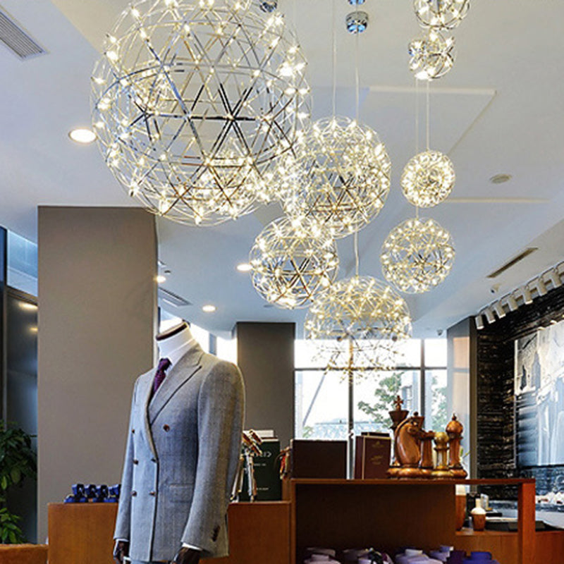 StarGlim Nordic Design LED Hängeleuchte | Dandelion Edelstahl Pendelleuchte | Esszimmer-Licht