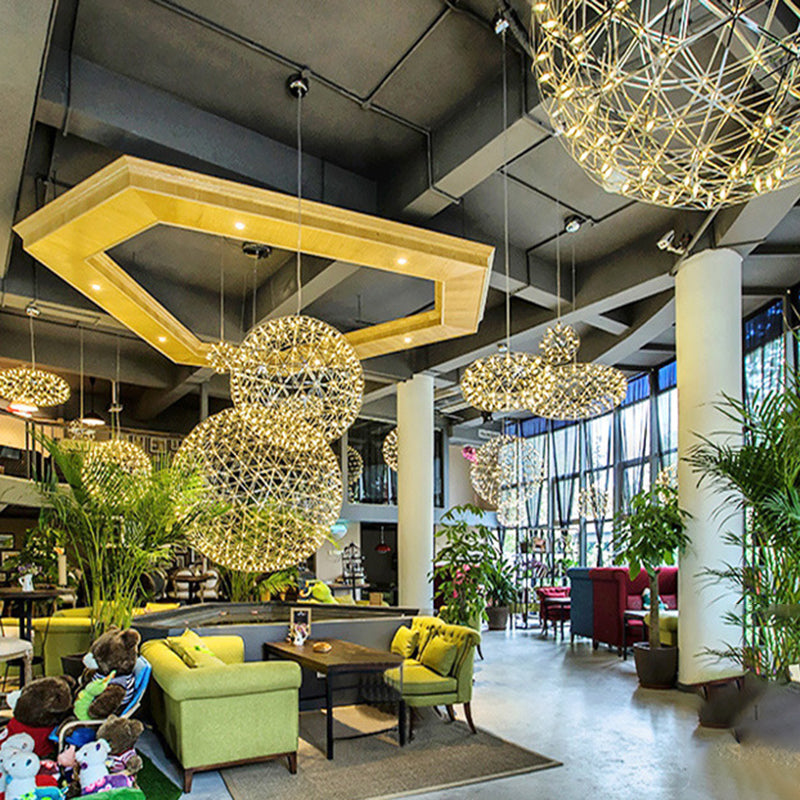 StarGlim Nordic Design LED Hängeleuchte | Dandelion Edelstahl Pendelleuchte | Esszimmer-Licht