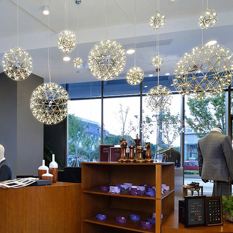 StarGlim Nordic Design LED Hängeleuchte | Dandelion Edelstahl Pendelleuchte | Esszimmer-Licht