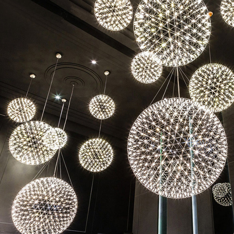StarGlim Nordic Design LED Hängeleuchte | Dandelion Edelstahl Pendelleuchte | Esszimmer-Licht