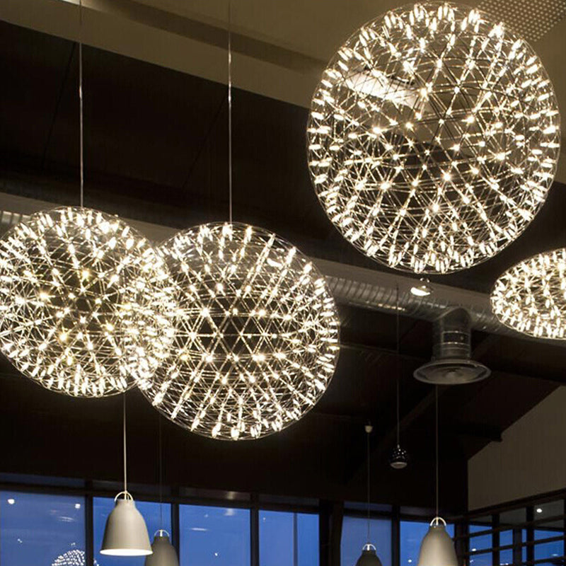 StarGlim Nordic Design LED Hängeleuchte | Dandelion Edelstahl Pendelleuchte | Esszimmer-Licht