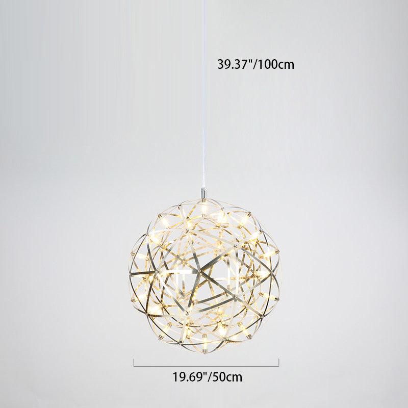 StarGlim Nordic Design LED Hängeleuchte | Dandelion Edelstahl Pendelleuchte | Esszimmer-Licht