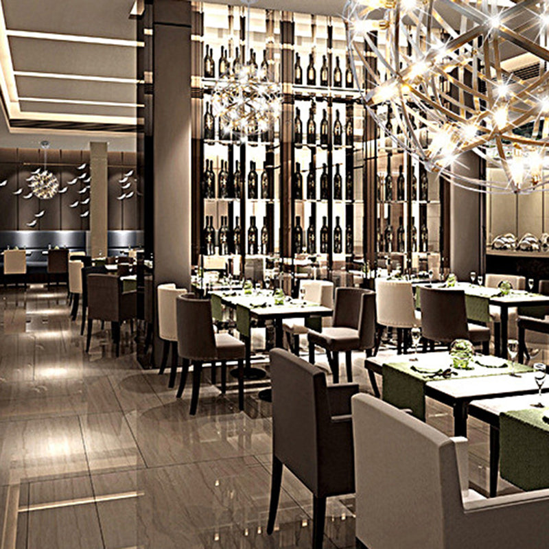 StarGlim Nordic Design LED Hängeleuchte | Dandelion Edelstahl Pendelleuchte | Esszimmer-Licht