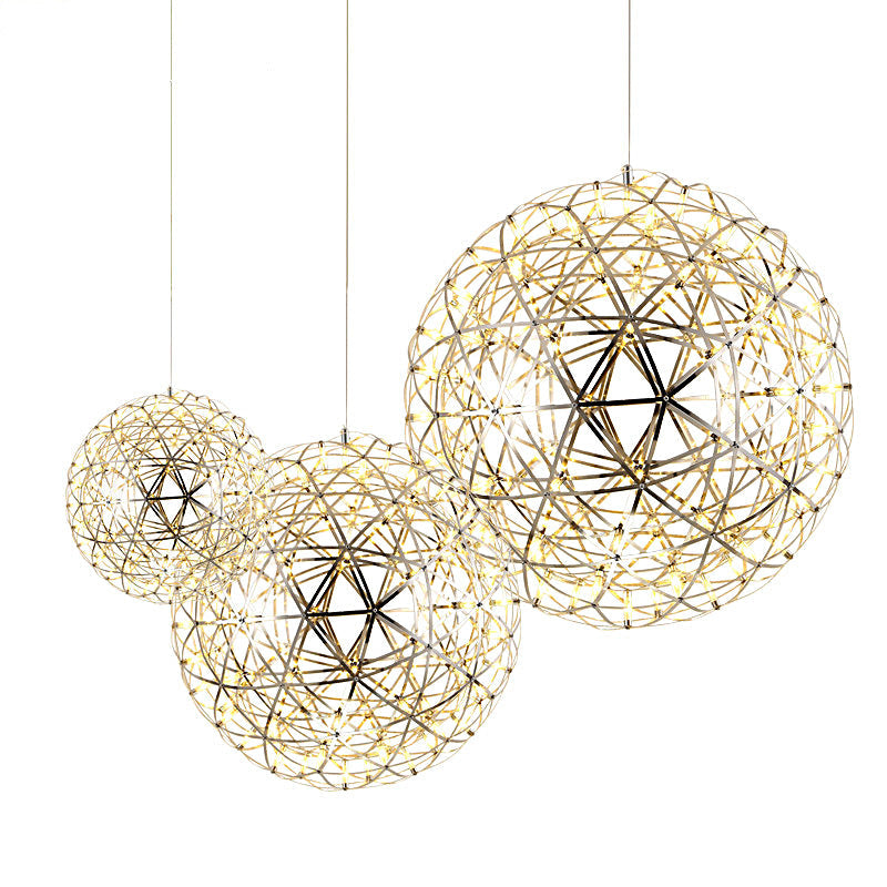 StarGlim Nordic Design LED Hängeleuchte | Dandelion Edelstahl Pendelleuchte | Esszimmer-Licht