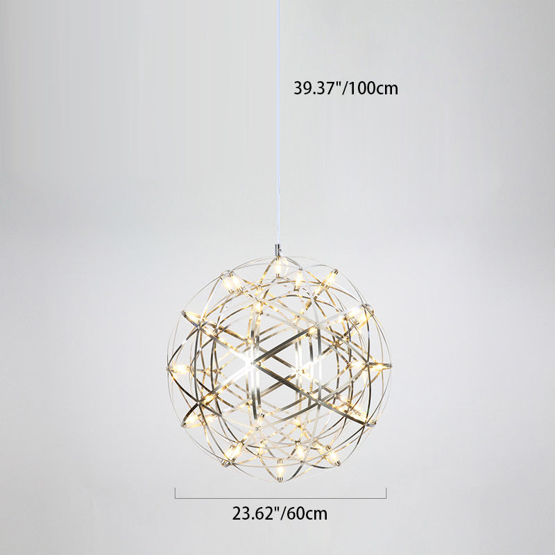 StarGlim Nordic Design LED Hängeleuchte | Dandelion Edelstahl Pendelleuchte | Esszimmer-Licht