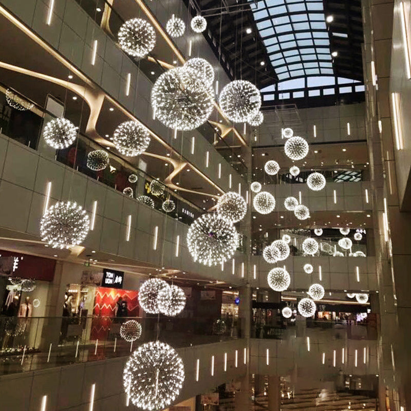 StarGlim Nordic Design LED Hängeleuchte | Dandelion Edelstahl Pendelleuchte | Esszimmer-Licht