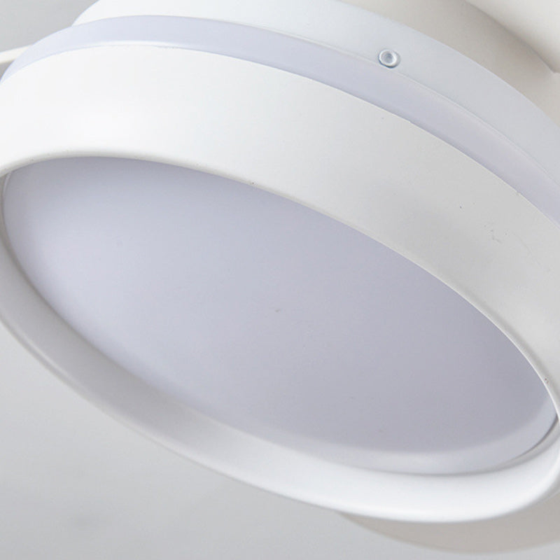 AeroBloom LED Deckenventilator | Skandinavisches Design | Rundes Blütenmuster | Dimmbares Licht | Perfekt für Wohnzimmer