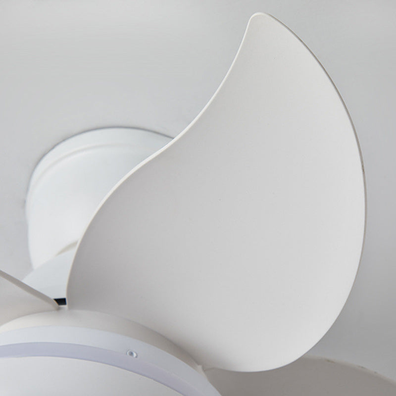 AeroBloom LED Deckenventilator | Skandinavisches Design | Rundes Blütenmuster | Dimmbares Licht | Perfekt für Wohnzimmer