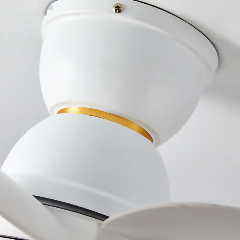 AeroBloom LED Deckenventilator | Skandinavisches Design | Rundes Blütenmuster | Dimmbares Licht | Perfekt für Wohnzimmer