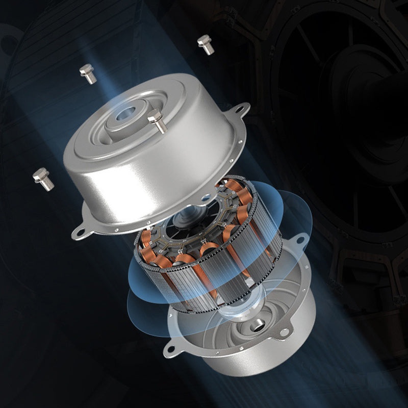 AeroBloom LED Deckenventilator | Skandinavisches Design | Rundes Blütenmuster | Dimmbares Licht | Perfekt für Wohnzimmer