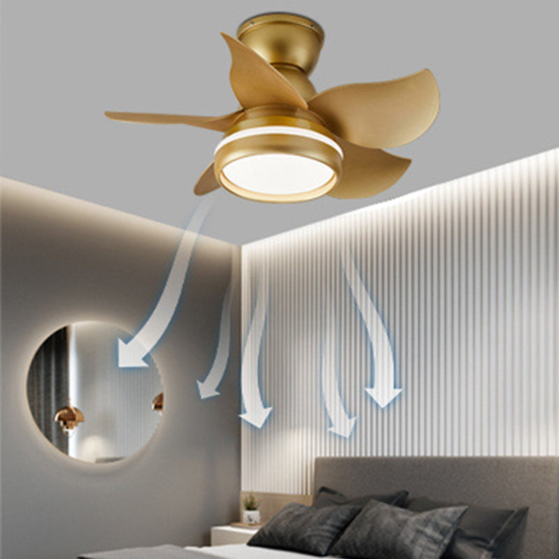 AeroBloom LED Deckenventilator | Skandinavisches Design | Rundes Blütenmuster | Dimmbares Licht | Perfekt für Wohnzimmer